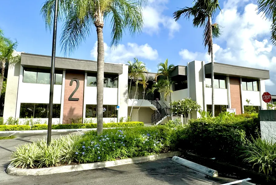 Building 2 with landscaped courtyard